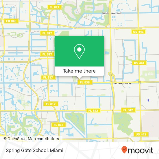 Mapa de Spring Gate School