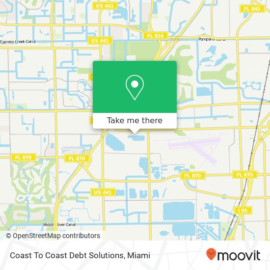 Coast To Coast Debt Solutions map