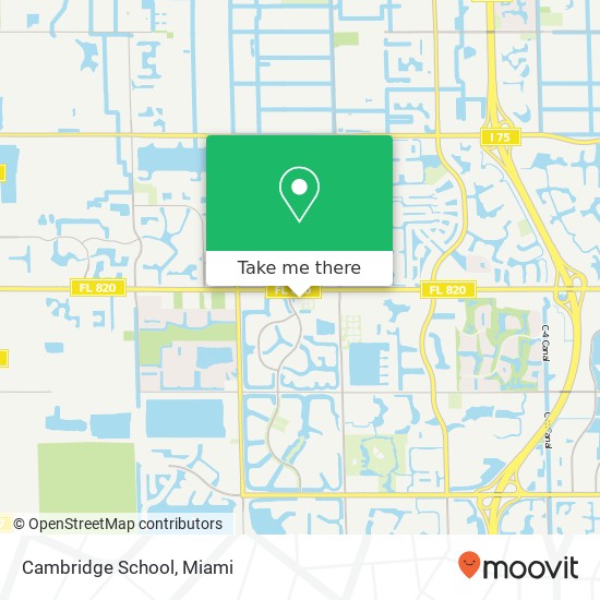 Mapa de Cambridge School