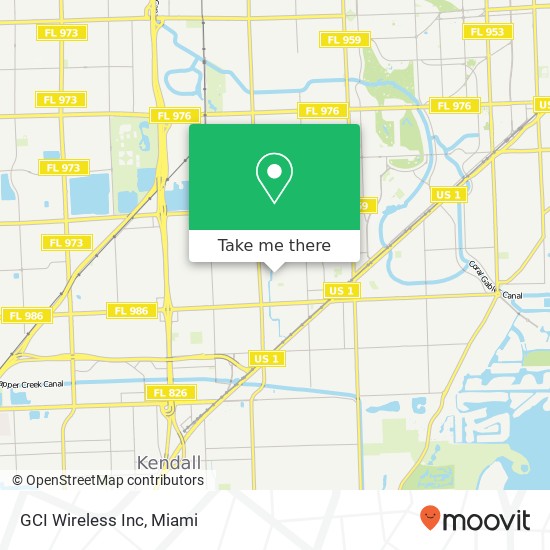 GCI Wireless Inc map