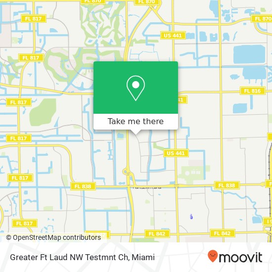 Greater Ft Laud NW Testmnt Ch map