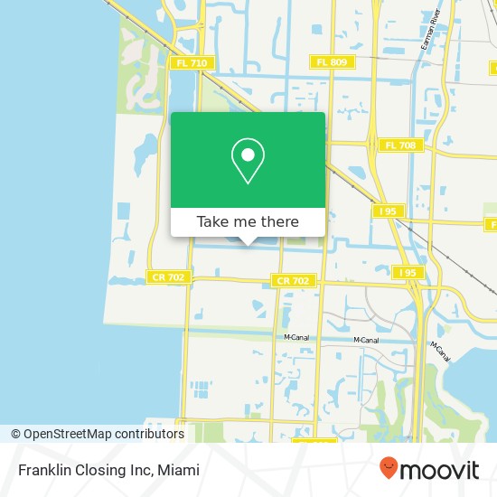 Franklin Closing Inc map