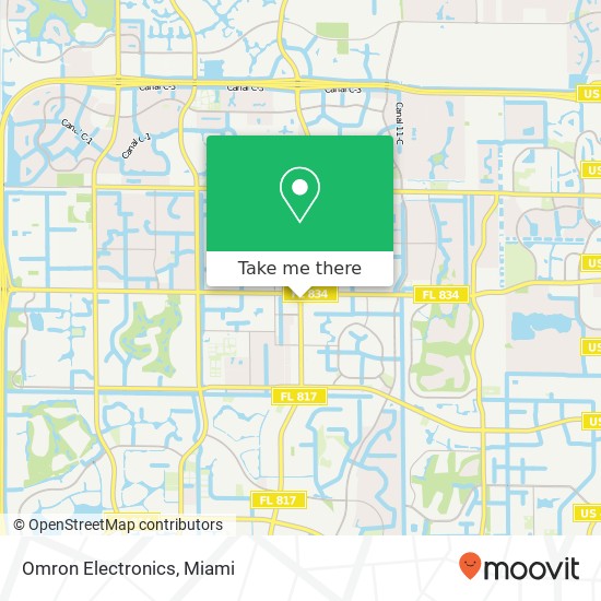 Mapa de Omron Electronics