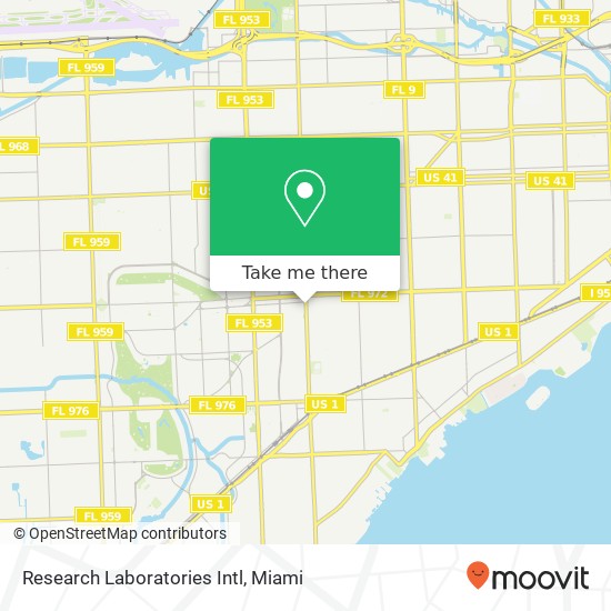 Mapa de Research Laboratories Intl