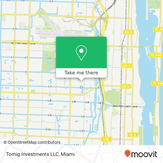 Mapa de Tomig Investments LLC