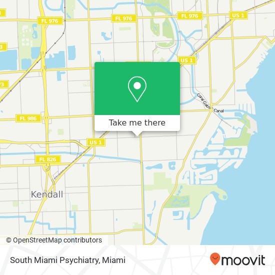 Mapa de South Miami Psychiatry