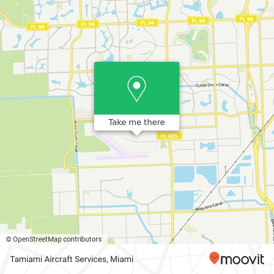 Tamiami Aircraft Services map
