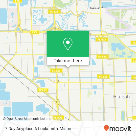 7 Day Anyplace A Locksmith map