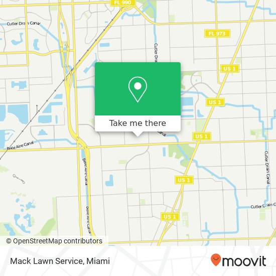 Mack Lawn Service map