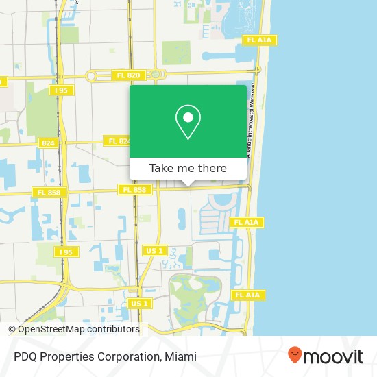 Mapa de PDQ Properties Corporation