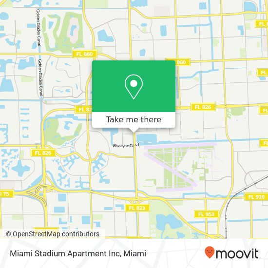 Mapa de Miami Stadium Apartment Inc