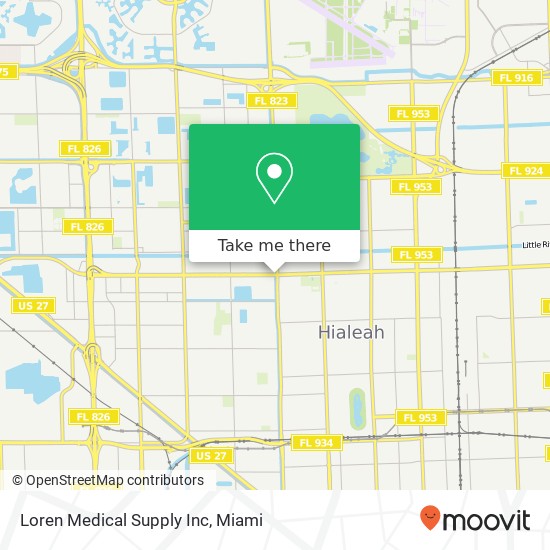 Mapa de Loren Medical Supply Inc