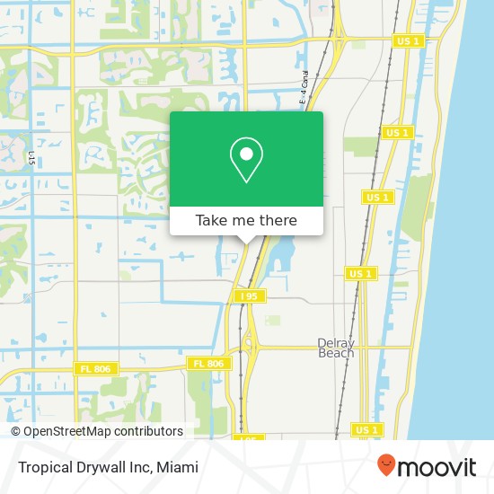 Mapa de Tropical Drywall Inc