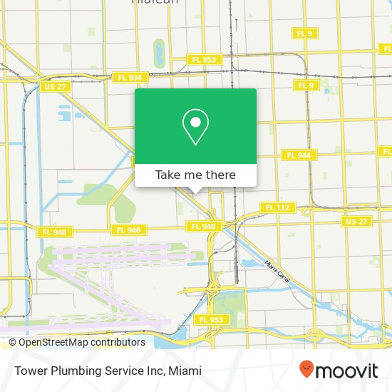 Tower Plumbing Service Inc map