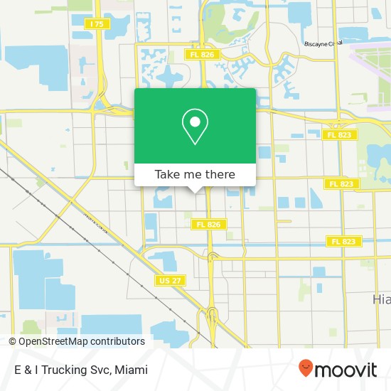 E & I Trucking Svc map