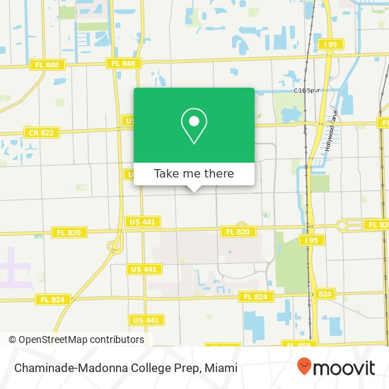 Chaminade-Madonna College Prep map