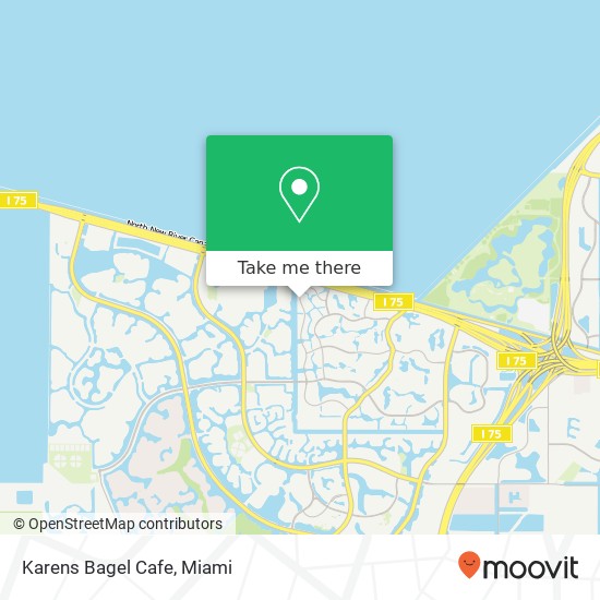 Karens Bagel Cafe map