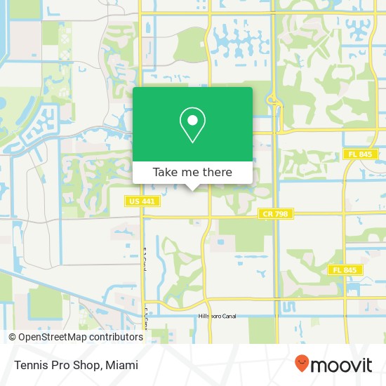 Tennis Pro Shop map