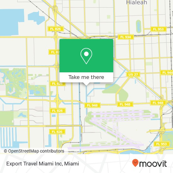 Export Travel Miami Inc map