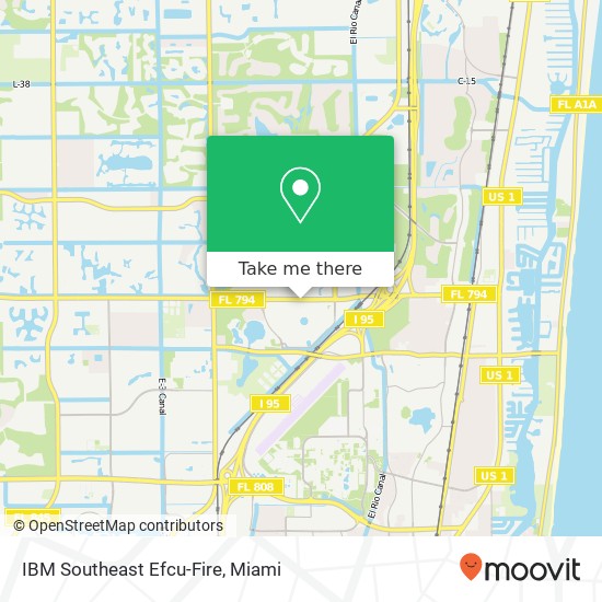 Mapa de IBM Southeast Efcu-Fire