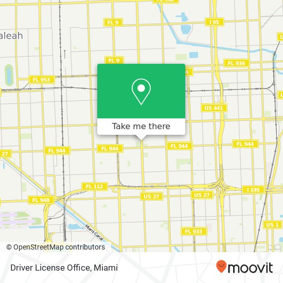 Driver License Office map