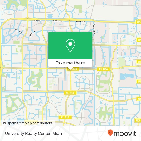 University Realty Center map