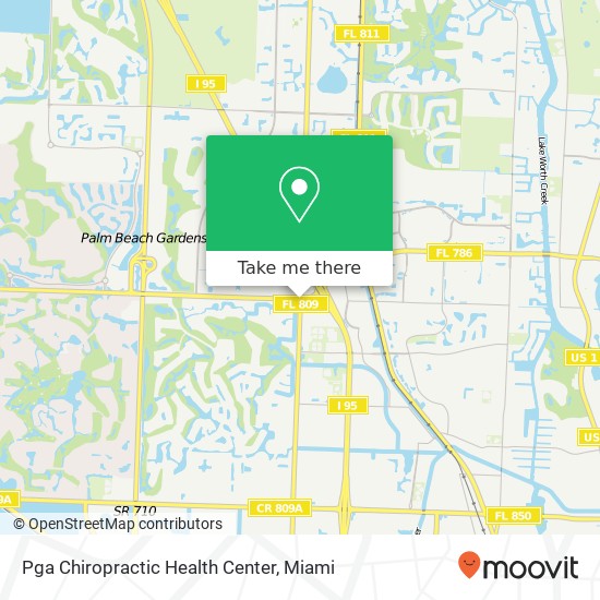 Pga Chiropractic Health Center map