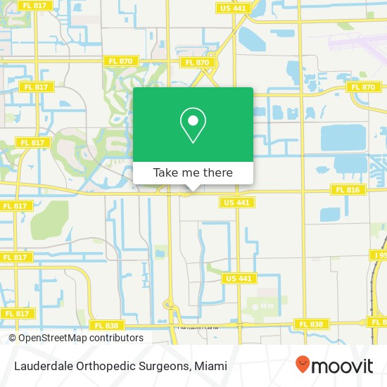 Lauderdale Orthopedic Surgeons map