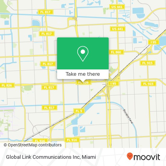 Mapa de Global Link Communications Inc