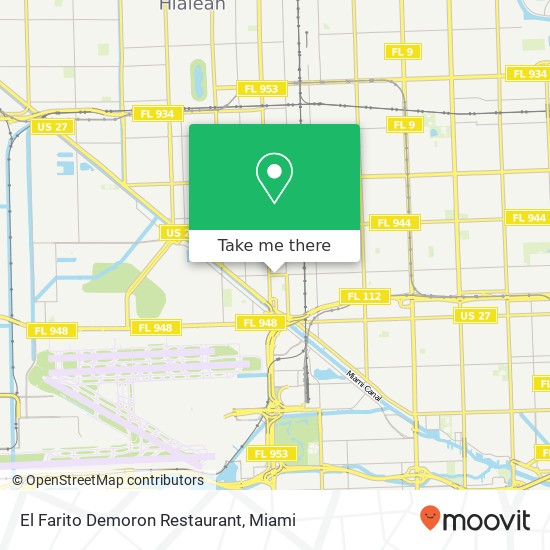 Mapa de El Farito Demoron Restaurant