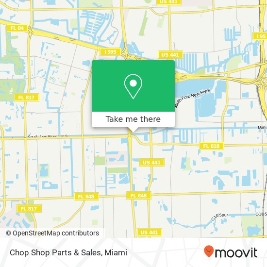 Chop Shop Parts & Sales map