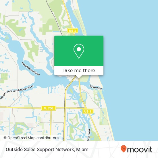 Outside Sales Support Network map