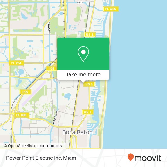 Mapa de Power Point Electric Inc