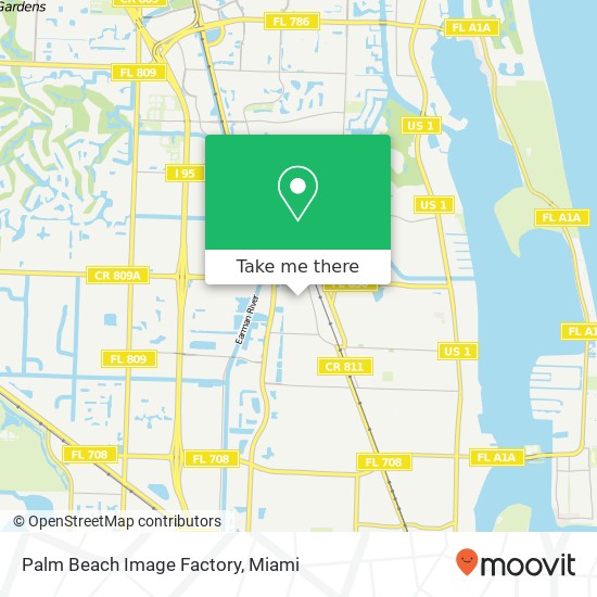 Mapa de Palm Beach Image Factory