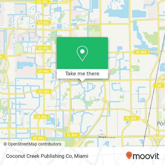 Coconut Creek Publishing Co map