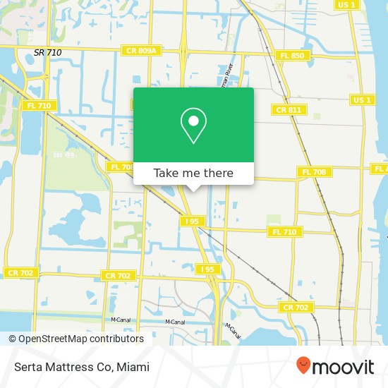 Serta Mattress Co map