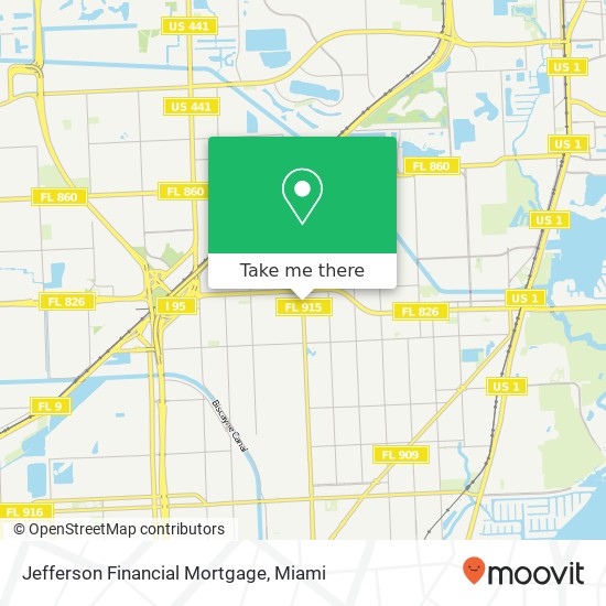 Mapa de Jefferson Financial Mortgage