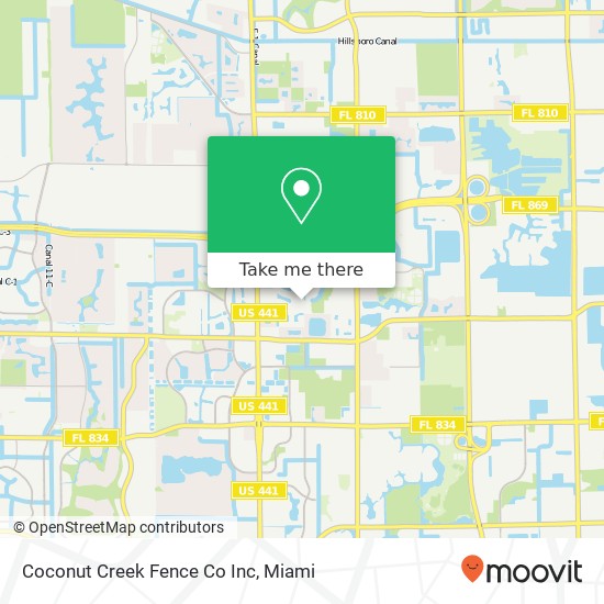 Coconut Creek Fence Co Inc map