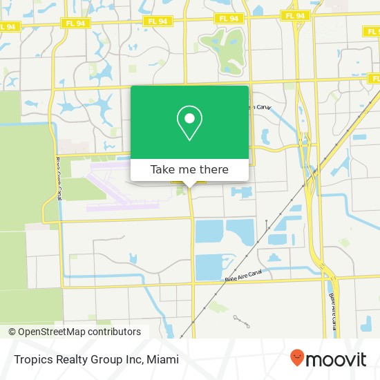 Tropics Realty Group Inc map