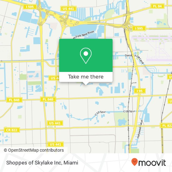 Shoppes of Skylake Inc map