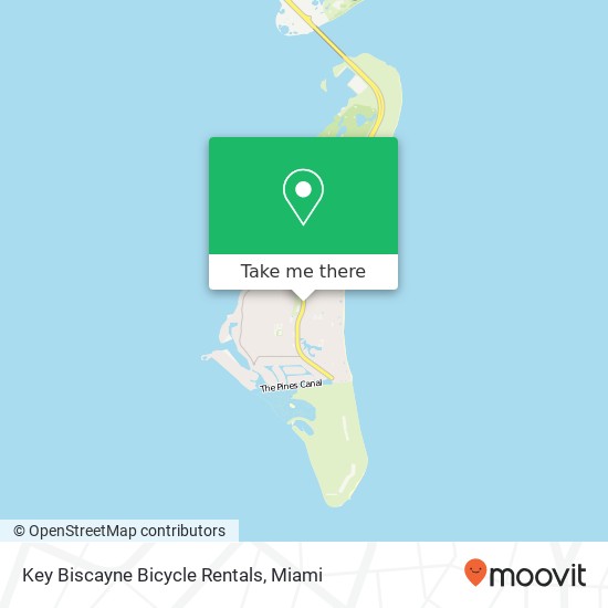 Key Biscayne Bicycle Rentals map