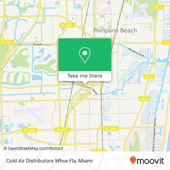 Mapa de Cold Air Distributors Whse Fla