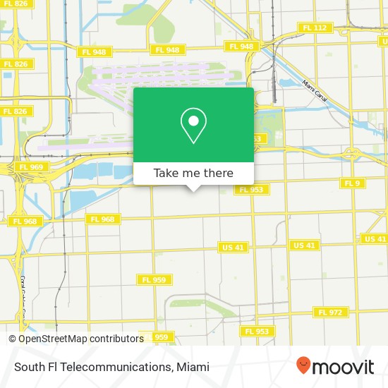 South Fl Telecommunications map