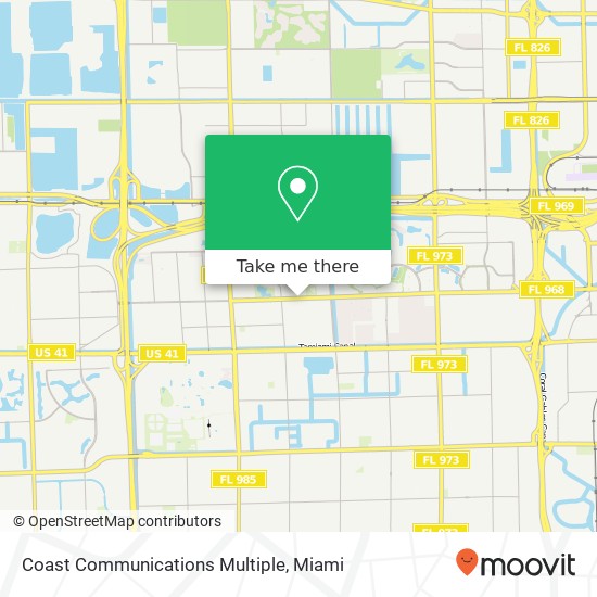 Coast Communications Multiple map