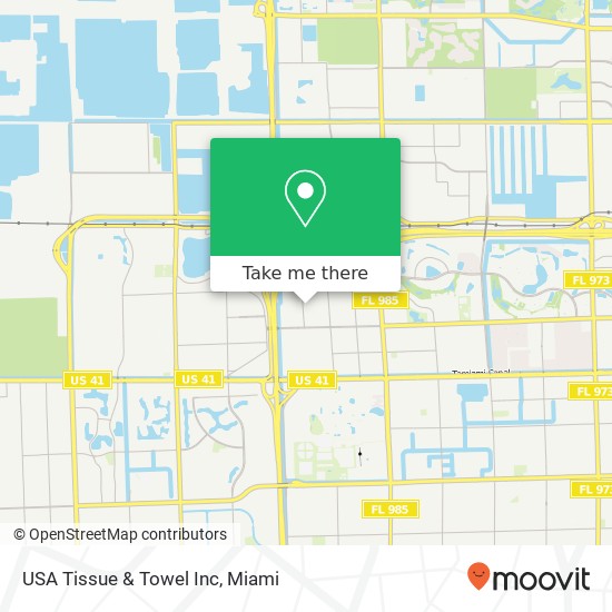 Mapa de USA Tissue & Towel Inc