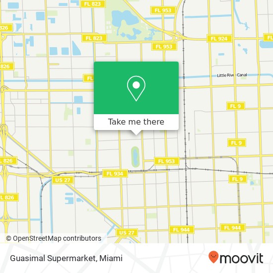 Guasimal Supermarket map