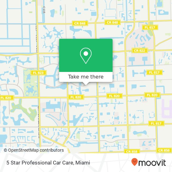 5 Star Professional Car Care map