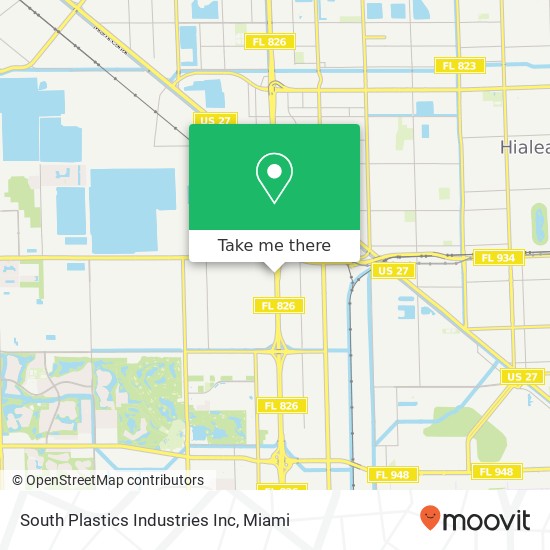Mapa de South Plastics Industries Inc