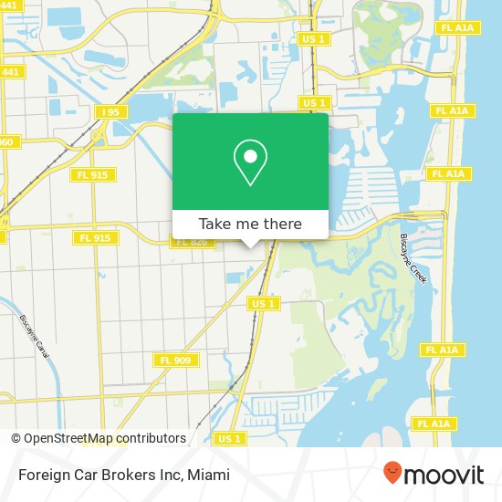 Foreign Car Brokers Inc map