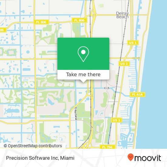 Precision Software Inc map